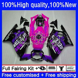 Corpo para Honda CBR600 F2 CBR 600F2 600 F2 FS Pink Pink CC 600FS 1991-1994 Cowling 34no.251 CBR600FS 600cc CBR600F2 91 92 93 94 CBR600CC 1991 1993 1994 Fairing OEM