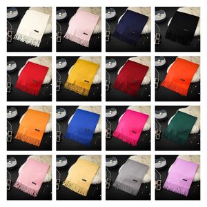 Festive Party Supplies Towel Female autumn and winter solid color monochrome gift cashmere tassel scarf T10I95