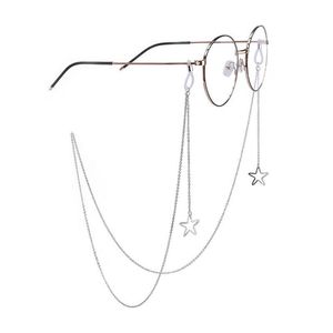패션 여자 파 네 파나 파스 체인 중공 스타 선글라스 안경 체인 안경 코드 안티 슬립 넥 스트랩 로프