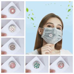 Fashion Magnet Face Mask Incense Diffuser Essential Oil Locket on Facial Masks Magnetic Clip Aroma Air Freshener