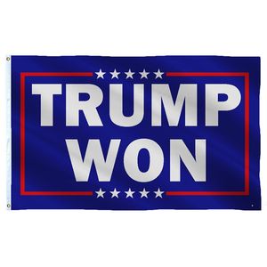 3x5ft Trump Won Save America Flags , Advertising Double Stitching Custom 100D Polyester Printing Flag ZZE8190