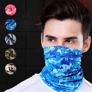 Outdoor Dowolny Słońce Męska Głowa Sportowa Szalik Bandana Szyi Pokrywa Lato Sporty Antiperspirant ICE Silk Scarf Sunscreen Y1229