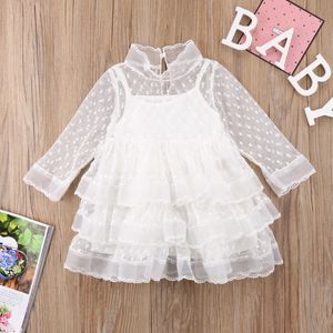 Wielkanocny Dress Kid Girls Ubrania Biała Tulle Princess Party Dress Dla Dziewczyn Wakacje Suknia Ślubna Dziewczyny Kostium 3 lata q0716