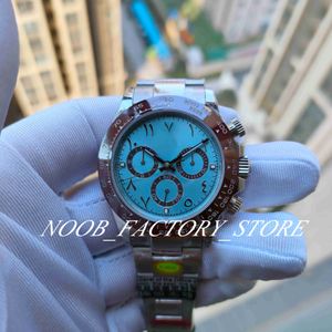 Orologio da uomo stile 10 con cronografo N Factory 12,4 mm lunetta in ceramica ultra sottile Medio Oriente edizione speciale quadrante arabo movimento automatico Cal.7750 orologi da polso 904L