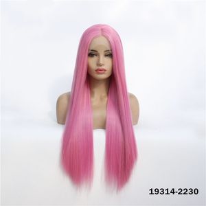 Straight Synthetic Lacefrontal Wig Simulation Human Hair Lace Front Wigs 12~26 inches perruques de cheveux humains 19314-2230