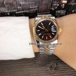 6 стилей Высококачественный 40 мм 126333 126334 Miyota Автоматические мужские часы Gold Bezel Black Dial Sapphir