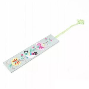 Traditional Chinese Gift Style Embroidery Bookmark Fabric Cloth Chinese Knot Bookmarker Party Favor Free