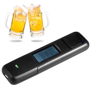 Digital Alcoholism Test Mini Alcohol Tester LCD Breathalyzer USB Breath Detector Non-Contact Blowing Type Alcohols Testing Tool