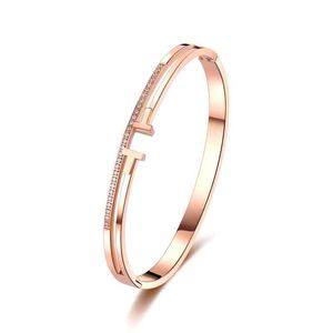 New Style Luxury Minimalist Bracelet Charm Cuff Bracelet T Shape For Women Jewelry