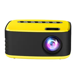 T20 Mini Taşınabilir Projektör 1080P HD LED Projektörler Ev Medya Video Oyuncu Tiyatrosu 320x240 Piksel Mini Beamer 500 Lümen