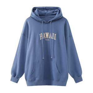 Oversize Girls Streetwear Loose Hoodies Autumn Fashion Ladies Stylish Cotton Hoodie Casual Female Chic Pullovers Women Cute 210930