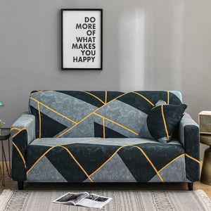 Geometryczna sofa Pokrywy do salonu Stretch Protector Anti-Dust Elastyczne L-Shape Corner Lean Cover Loveseat Krzesło 1 pc 210723