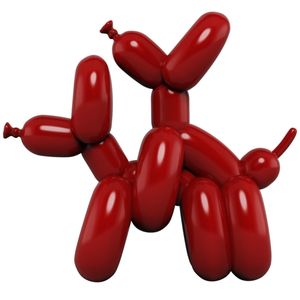 HUMPek Naughty Balloon Dogs Art Figurine Resin Craft Abstract Statue Home Decorations Table Gift Living Room Decoration AA9 210827