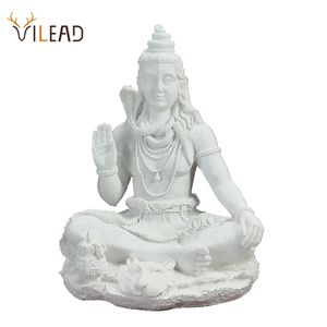 VILEAD 20cm Shiva Statue Hindu Ganesha Vishnu Buddha Figurine Home Decor Room Office Decoration India Religione Feng Shui Artigianato 210727