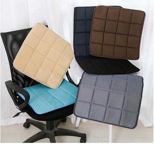 Sedia da ufficio Cuscino per seggiolino auto Tinta unita Quadrato Tessuto a rete traspirante Cuscino per divano confortevole in bambù 210716