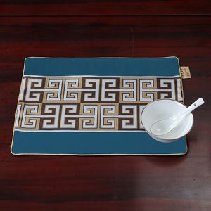 Custom Luxury Chinese Style Silk Brocade Dining Table Mats Non-Slip Placemats Vase Bowl Plate Coffee Tea Pad 31 x 40 cm