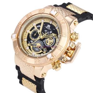 ta001 52mm Orologio al quarzo di alta qualità Tutti i puntatori funzionano con tutte le funzioni Elastico Orologio sportivo con quadrante in acciaio inossidabile Orologi da polso di marca