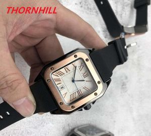 Miłośnicy pary damski zegar montre de luxe automatyczna data silikonowy zegarek luksusowa moda mężczyzna kobiet kwadratowa tarcza projektant zegarki z mechanizmem kwarcowym