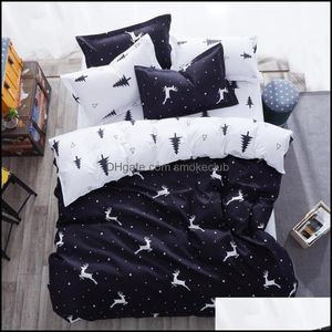 Sängkläder sätter leveranser hem textilier trädgård jeefttby djur älg cartoons sängkläder för barn adt duvet är sängkläder pillowcase twin fl quee