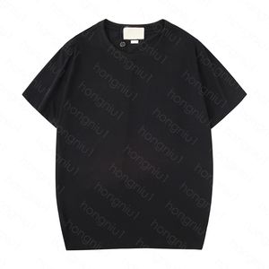Męskie T Shirt List Drukarnie Załoga Neck Summer Fashion Para Klasyczny Krótki Rękaw 2 Kolor