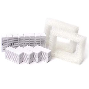 Used For 360 Ceramic Fountain Replacement Filters, Including 8 Carbon Filters And 2 Foam Dog Bowls & Feeders