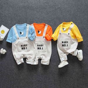 イエンズベビーロンパース新生児ジャンプスーツ長袖服ワンピース0-24ヶ月男の子ソフトスーツ子供服G1221