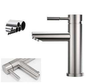 Mrosaa Bathroom Kitchen Basin Faucet Single Handle Deck Mounted Faucets Hot & Cold Water Mixer Tap
