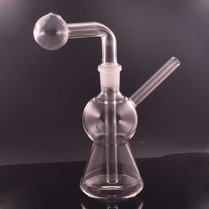 Popular Mini Glass Oil Burner Water Bong small bubbler water pipe dab rig bong Ash Catcher Hookah with downstem oil burner pipes