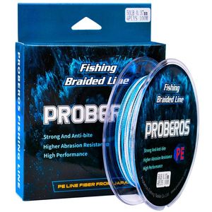 LINE LINE 2021 PRO BEROS X4 Плетеная рыбалка 100 м Super Super Bullifalament PE 4 Strands 10LB 15LB 20Lb 30 фунтов 40 фунтов 50 фунтов