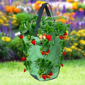 Grow Container Bag DIY Creative Multi-Mouth Planter Planting Vegetabilisk Trädgårdsskötsel Tjockta Pott Garden Tool Planters Potter