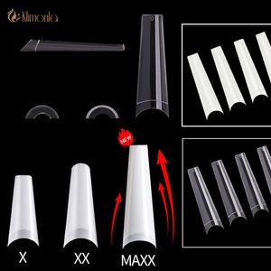 500 sztuk XXL TOPIN Tips C Curve Długość Fałszywa Końcówka Half Cover Acrylic S Salon Dostawa System Rozszerzenie Nail Art Tool