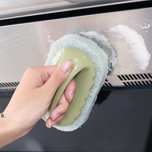 Dishwashing Sponge Wipe Kitchen Cleaning Brushes Magic Dishwash Pan Brush Cloth RRE12183