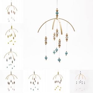 Wood Bead Wind Chime Mobiles Childrens Living Room Decorate Accessori Negozio Puntelli fotografici Bed Bell 15 5ZL Y2