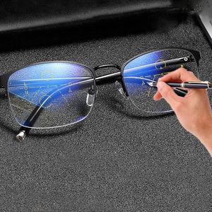 Sunglasses Anti-Scratch Progressive Multifocal Reading Glasses Men Women Ultralight Unbreakable Anti Blue Light UV Presbyopic