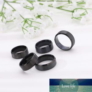 Skyrim Classic Black Stainless Steel Men Ring Love Eternity Engagement Wedding Rings Smycken Anniversary Gift