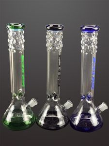 14 Inch GRACE Glass Hookah Bong Water Smoking Pipe Ash Catcher Tobacco Accessories three color to choose