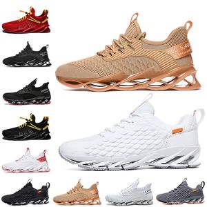 Good quality Non-Brand men women running shoes Blade slip on triple black white all red gray orange Terracotta Warriors trainers outdoor sports sneakers