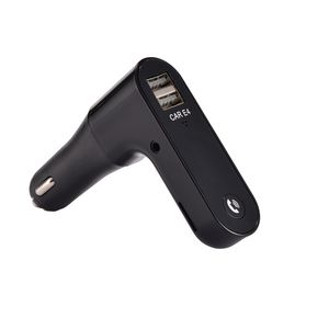 E4 Auto-Bluetooth-FM-Transmitter-Adapter mit USB-Ladegerät, Audio-Player, MP3-Freisprecheinrichtung, unterstützt TF-Karten für universelle Mobiltelefone