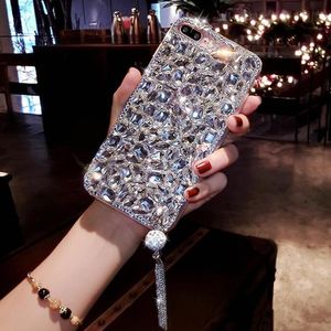 För Galaxy Note Plus S10e S8 S9 S7 Edge Luxury Glitter Crystal Diamond Rhinestone Phone Case Cell Fodral