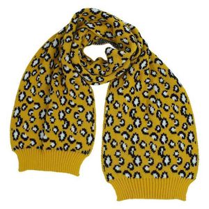 Leopardo feminino tricotado lenço ao ar livre outono inverno quente casual confortável