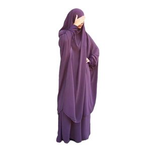 Этническая одежда Ид с капюшоном мусульманские женщины Hijab платье молитвенные одежды Jilbab Abaya Long Химар Полный чехол Рамадан Абаяс Исламская одежда Niqab