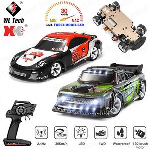 WLTOYS 1/28 K969 K989 284131 RC 자동차 2.4G 원격 제어 4WD Offroad 레이스 30km / h 고속 대회 표류 어린이 장난감 220315