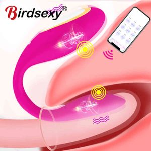 Nxy Sex Vibrators Wearable Dildo Vibrator for Women Bluetooth App Clitoris Stimulation Vibration Female Masturbation Massage Toys Couples 1201