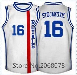 Peja Stojakovic #16 Cincinnati Basketball Jerseys Blue White Top Quality 100% Double Stitched Customize any name and number