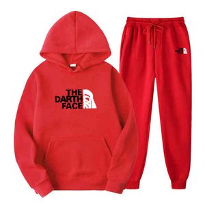 Men's / women's Hoodie and sweatpants, fashion casual suit, youth clothing, gym 2-piece set, 2021 G1222