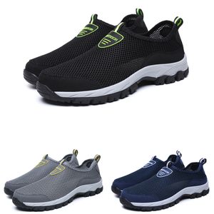 Klassiska män Running Shoes Black Grey Navy Fashion #15 Herr Trainers Outdoor Sports Sneakers Walking Runner Shoe Storlek 39-44