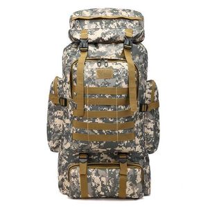 Men's and women's camping backpacks mountaineering army pack tactical training equipment outdoor hiking waterproof fishing pack Q0721