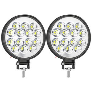 42W bil LED-arbetsljus 9V-60V rund 6500K 1200lm Super ljus dagsljus Vit arbetsljuslampa för motorcykelbilar