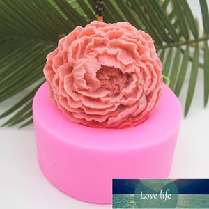 Cake Tools 3D Silicone Candle Molds Peony Flower Soap Mold Fondant Chocolate Baking Moulds Decorating H867