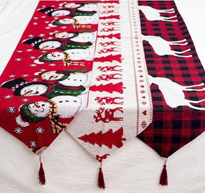 Christmas decoration supplies cotton hemp table runner creative European style coffee tables decorations tablecloth